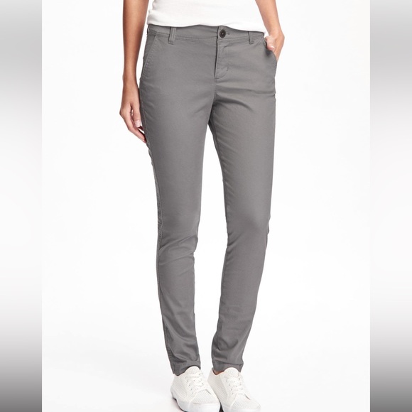 Old Navy Pants - Old Navy Skinny Gray Khaki Pants